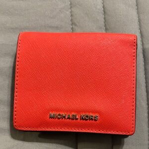 Michael Kors Vibrant Red Card Holder wallet